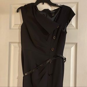 WHBM Black button dress